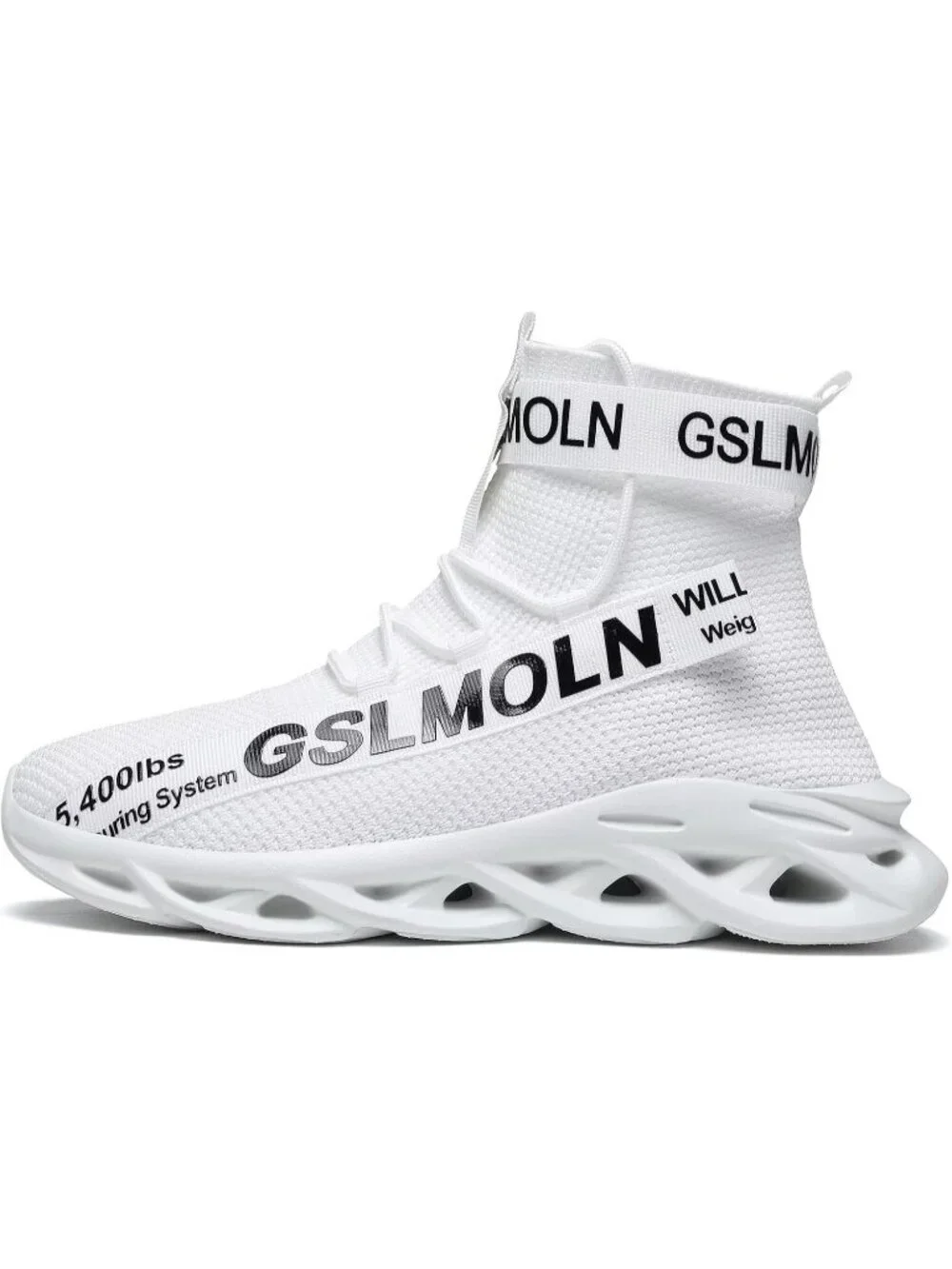 🆕Men White 1 High Top Sneakers Breathable Gym Athletic Running Walking Tennis